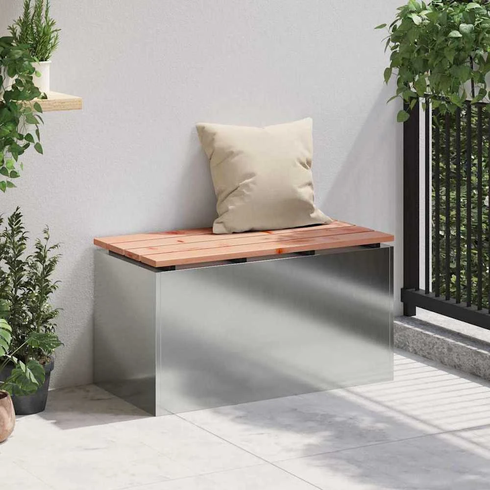Sodo suolas Sidabro 80 x 40 x 43 cm Galvanizuotas plienas