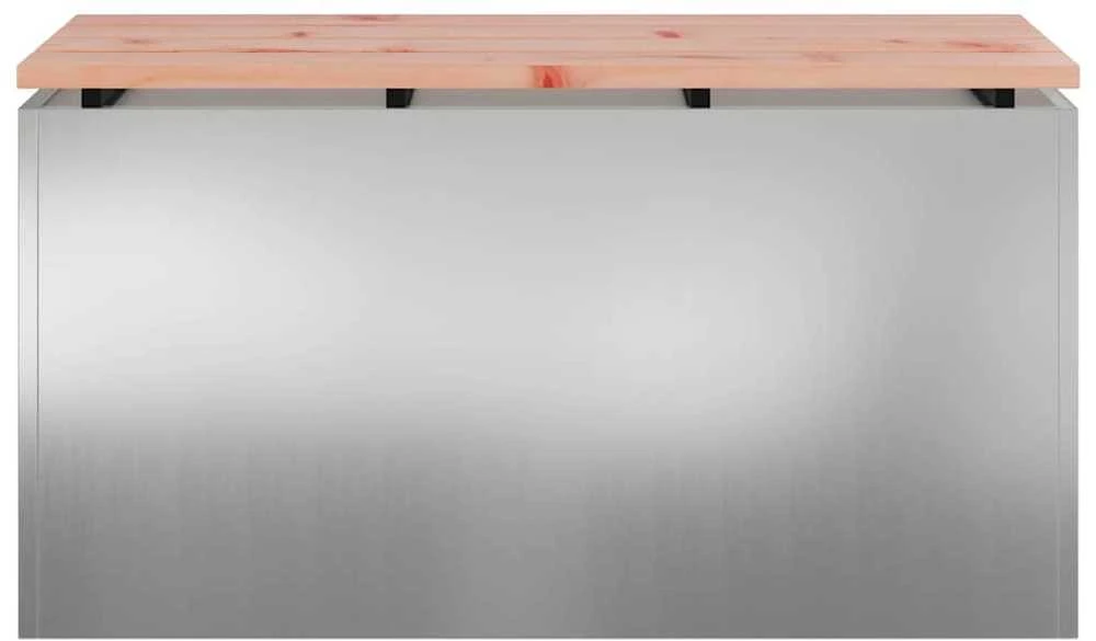 Sodo suolas Sidabro 80 x 40 x 43 cm Galvanizuotas plienas