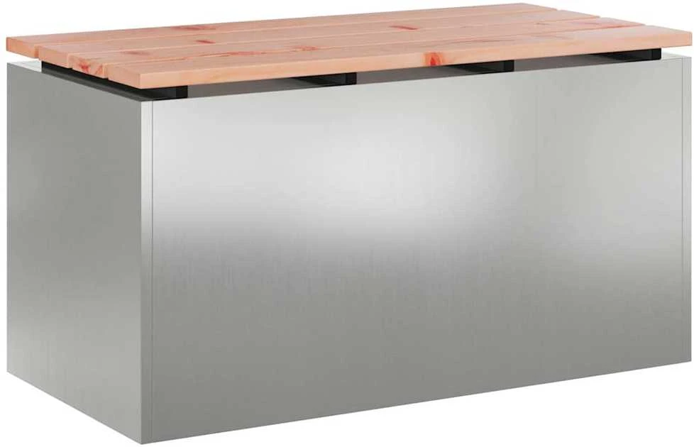 Sodo suolas Sidabro 80 x 40 x 43 cm Galvanizuotas plienas