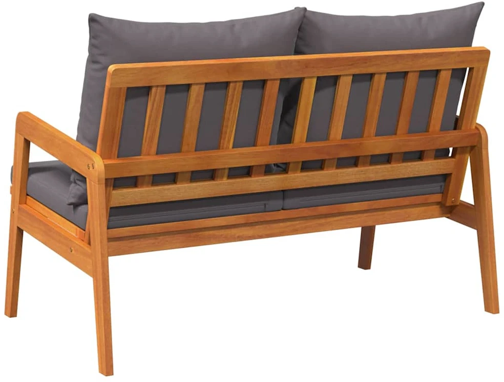 Sodo suolas su pagalve Natūralus aliejus 115 x 65 x 71 cm