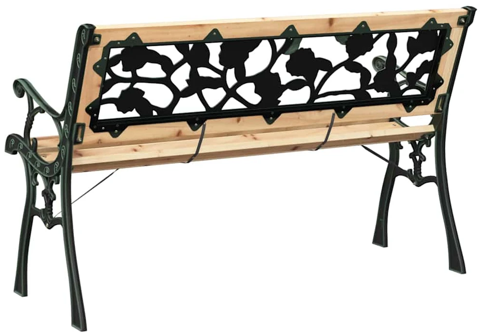 Sodo suolas 2 -Seater 116 x 54 x 73 cm Medis Ruda Stačiakampio
