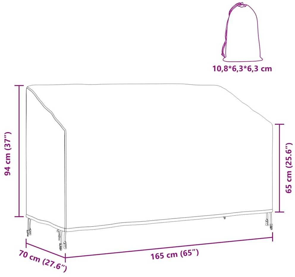 Sodo suolelio uždangalas 165 x 70 x 65 / 94 cm