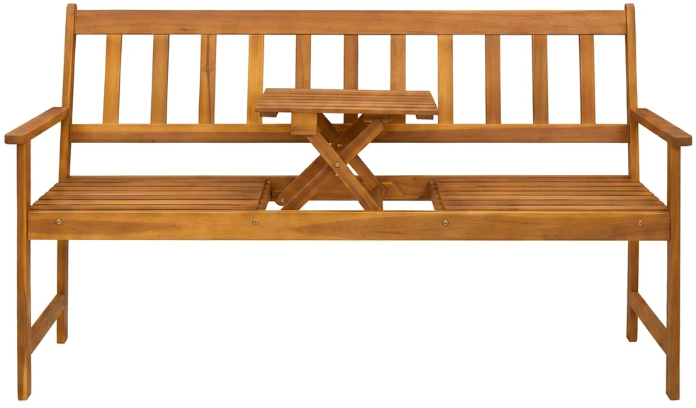 Sodo suolelis 158 x 55 x 89 cm Kietos akacijos mediena Natūrali