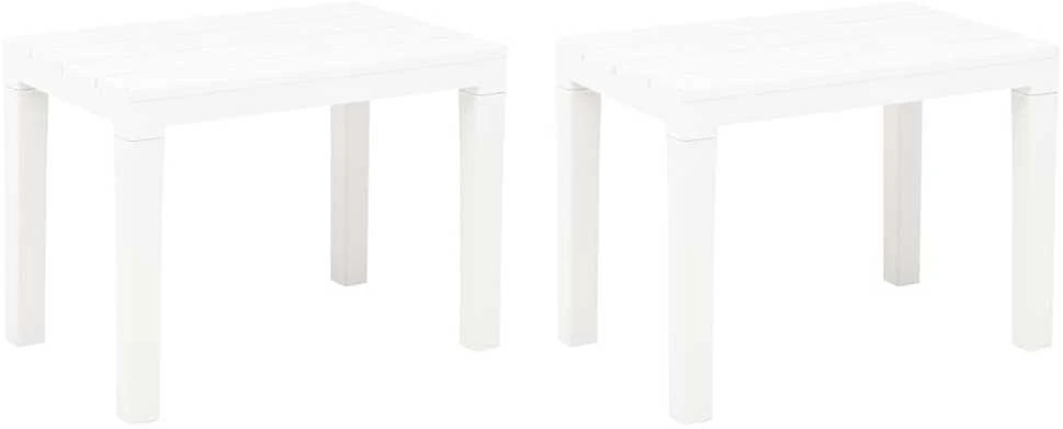 Sodo suoliukai, 2vnt., baltos spalvos, plastikas
