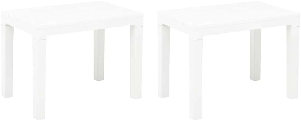 Sodo suoliukai, 2vnt., baltos spalvos, plastikas