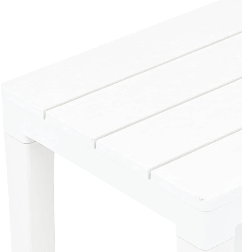 Sodo suoliukai, 2vnt., baltos spalvos, plastikas
