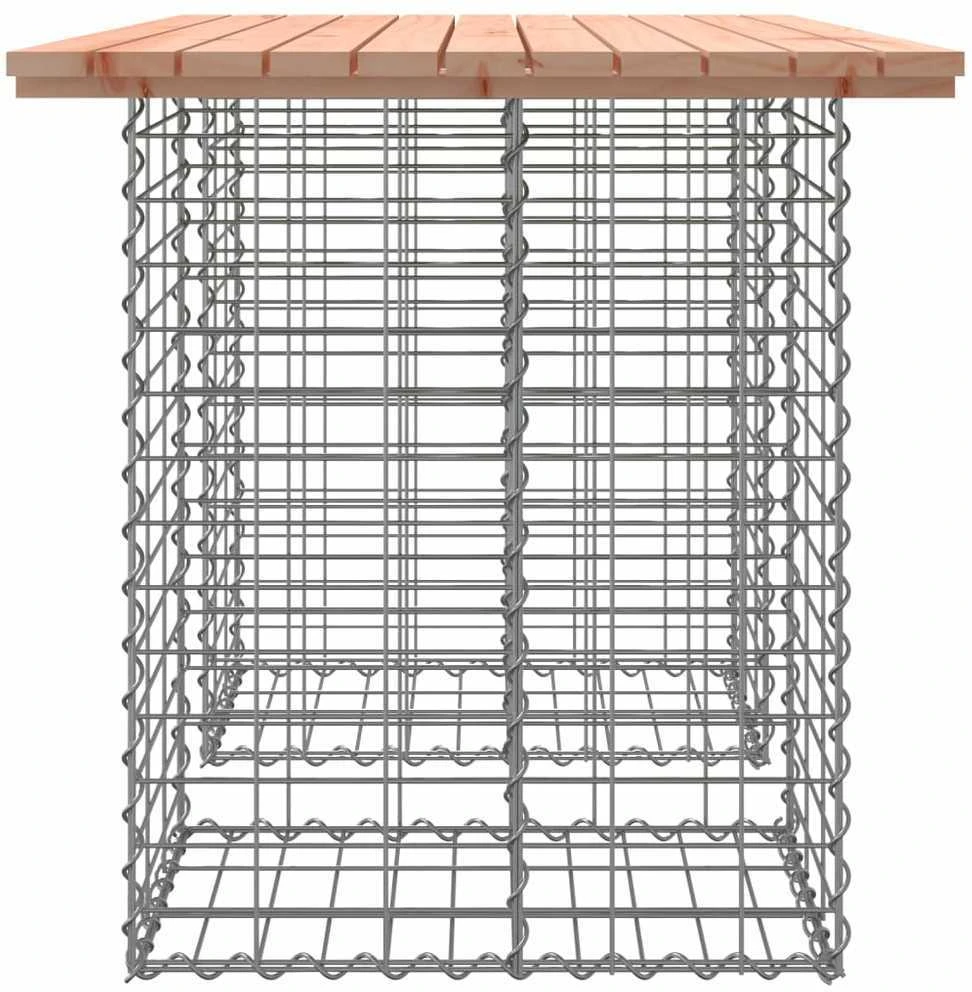 Sodo suoliukas, 100x70x72cm, douglas eglė, gabiono dizaino