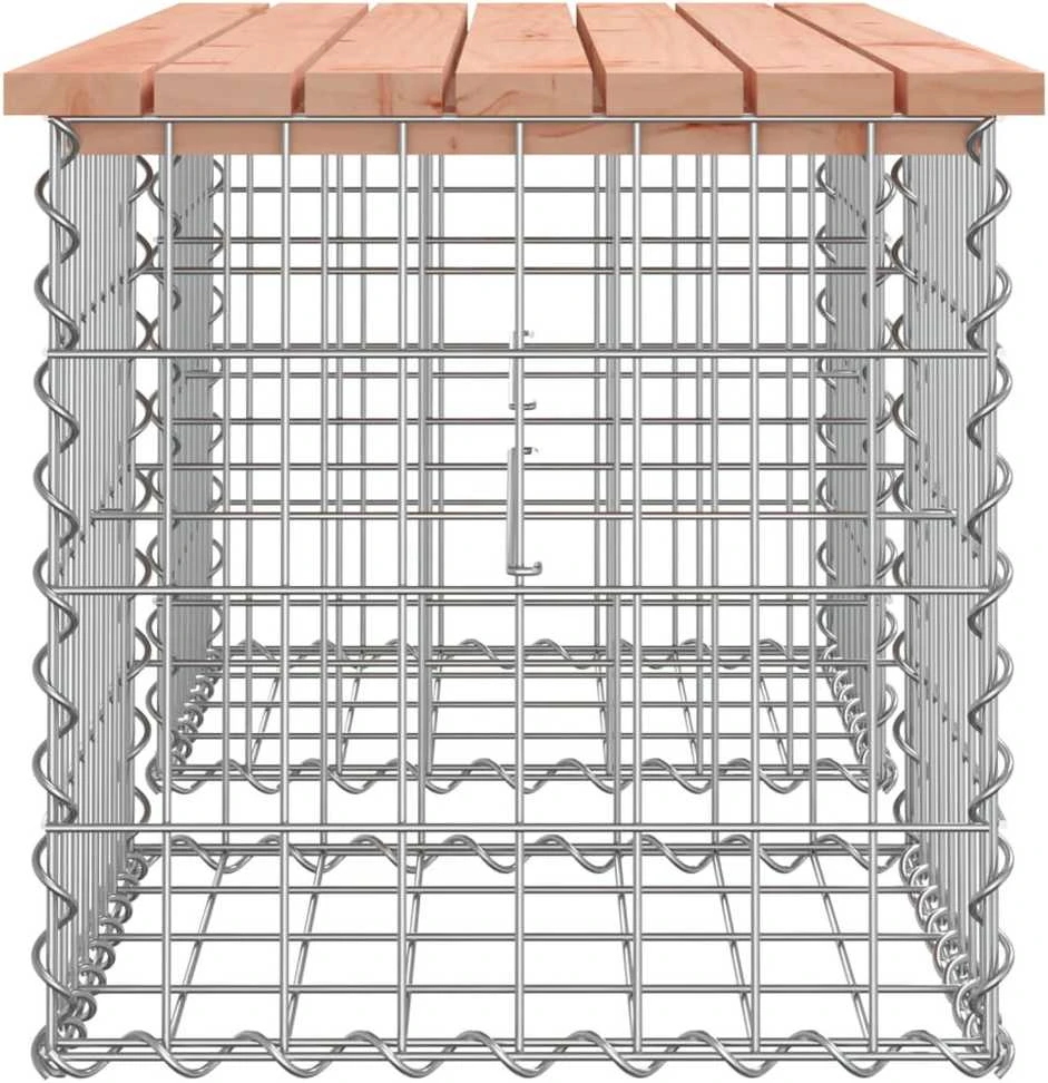 Sodo suoliukas, 103x44x42cm, douglas eglė, gabiono dizaino