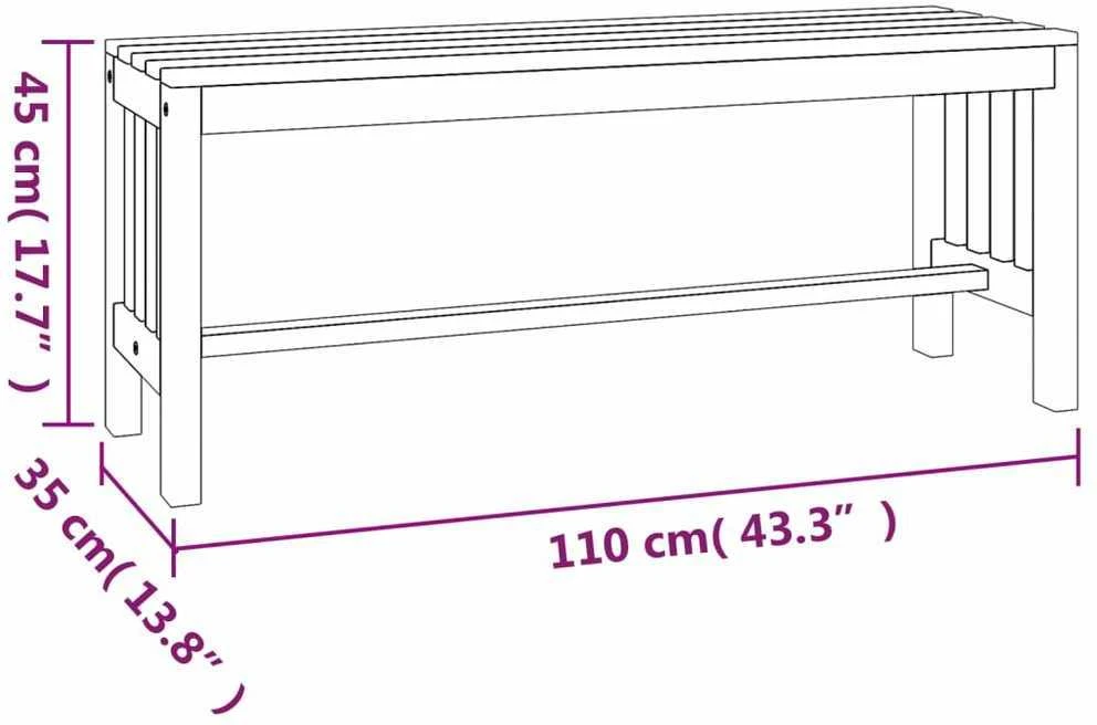 Sodo suoliukas, 110cm, eukalipto medienos masyvas