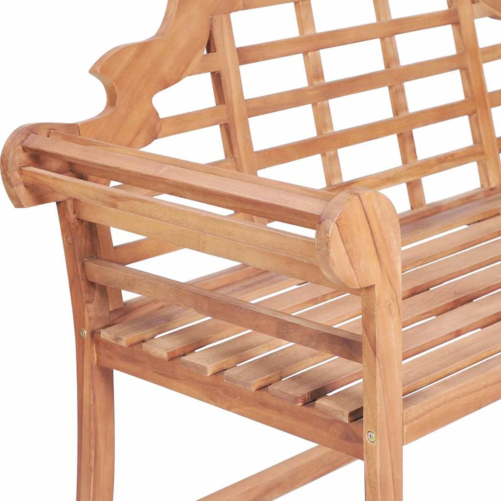 Sodo suoliukas, 127x58,5x92,5cm, tikmedžio medienos masyvas