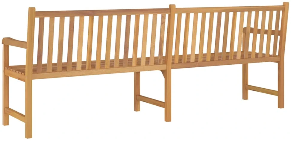 Sodo suoliukas, 228cm, tikmedžio medienos masyvas