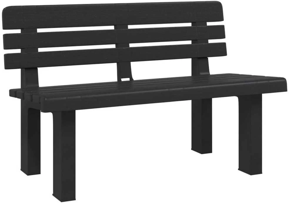 Sodo suoliukas, antracito spalvos, 110x52x71cm, polipropilenas