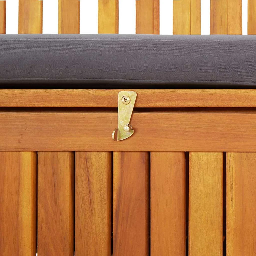 Sodo suoliukas-daiktadėžė, 120cm, akacijos medienos masyvas