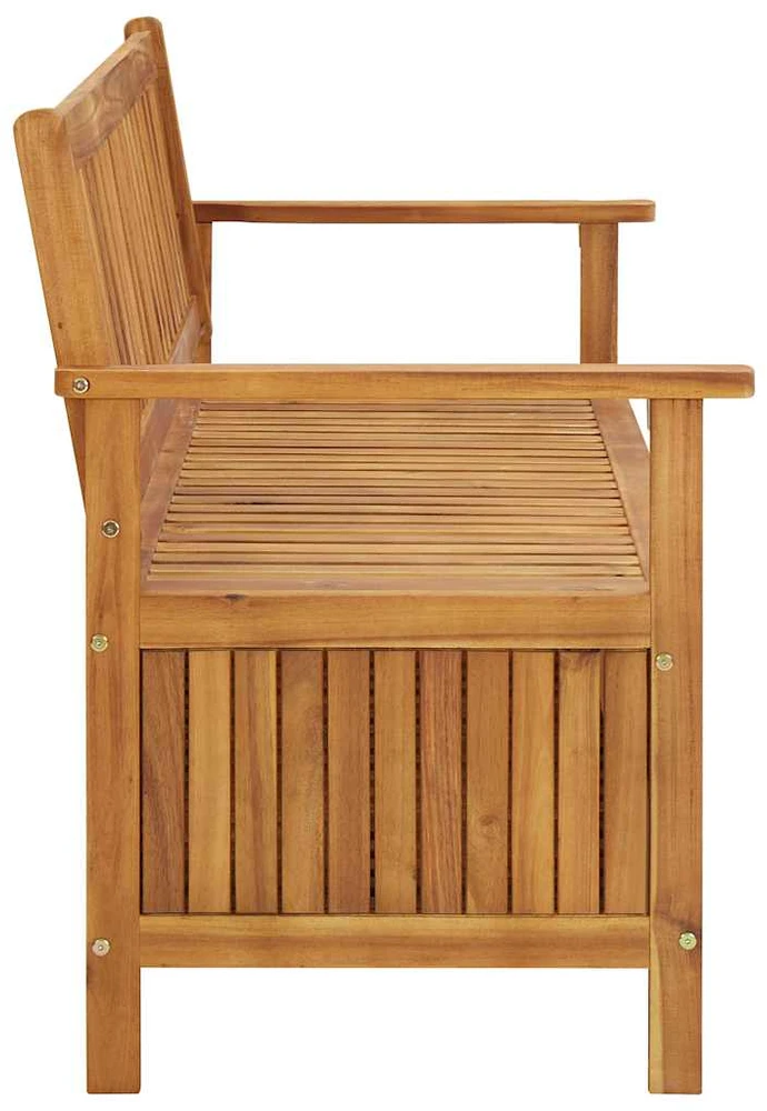 Sodo suoliukas-daiktadėžė, 148cm, akacijos medienos masyvas