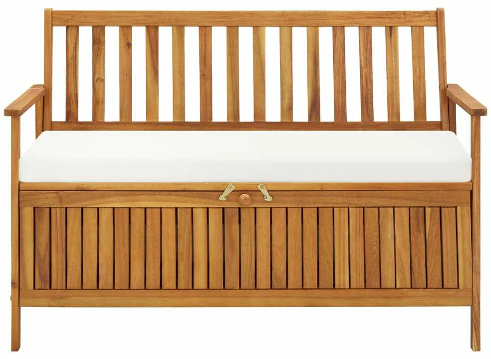 Sodo suoliukas-daiktadėžė, akacijos medienos mas., 120x63x84cm