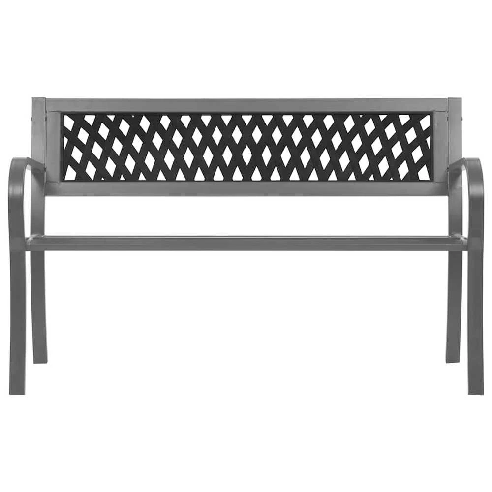 Sodo suoliukas, juodos spalvos, 120cm, plienas