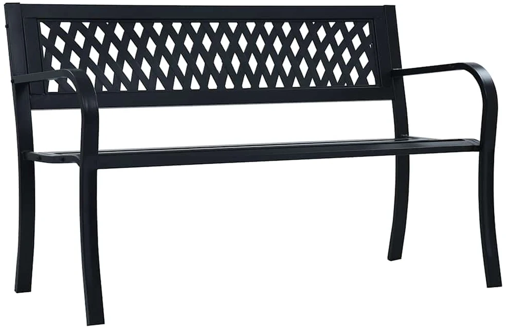 Sodo suoliukas, juodos spalvos, 125cm, plienas