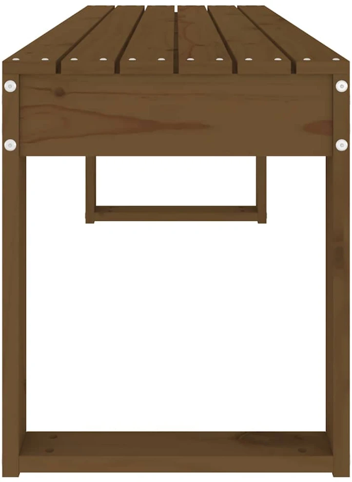 Sodo suoliukas, medaus rudas, 110x38x45cm, pušies masyvas