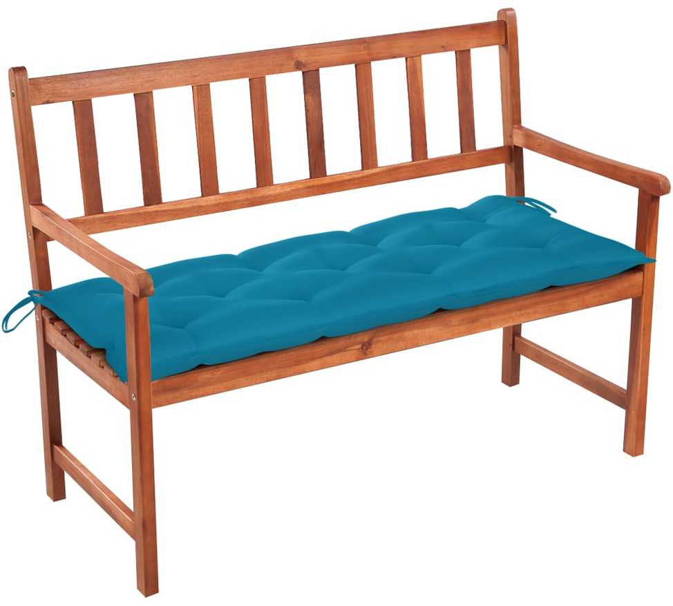 Sodo suoliukas su pagalvėle, 120cm, akacijos medienos masyvas