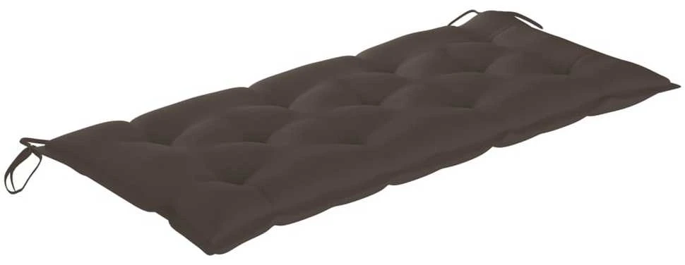 Sodo suoliukas su pagalvėle, 120cm, akacijos medienos masyvas
