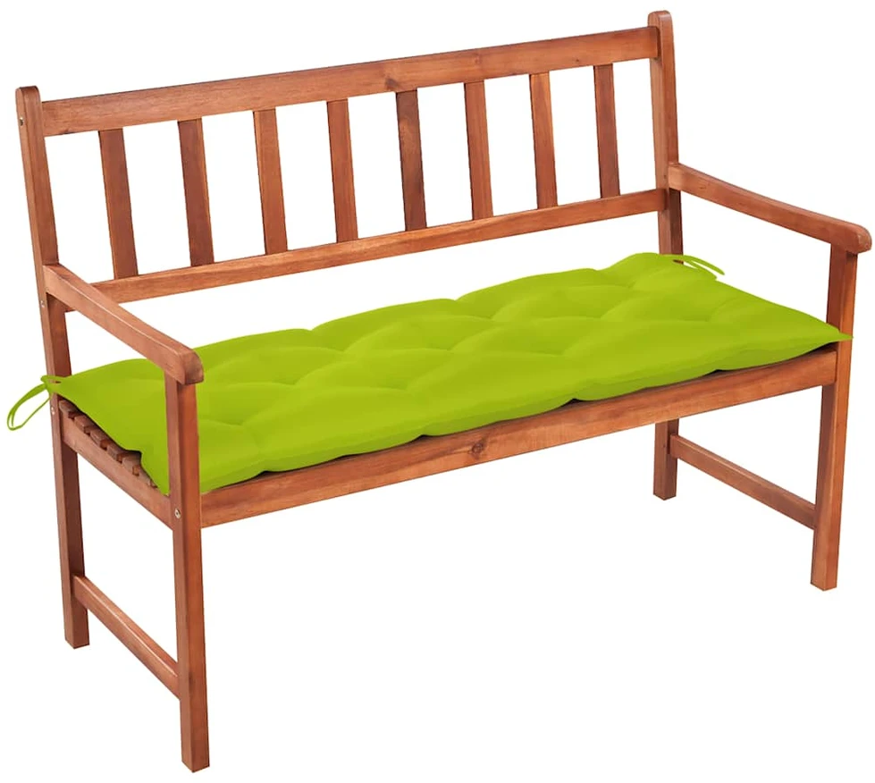 Sodo suoliukas su pagalvėle, 120cm, akacijos medienos masyvas