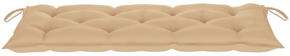 Sodo suoliukas su pagalvėle, 120cm, bambukas (41504+314947)