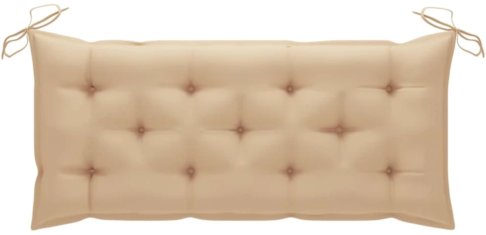 Sodo suoliukas su pagalvėle, 120cm, bambukas (41504+314947)