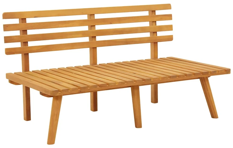 Sodo suoliukas su pagalvėlėmis, 115cm, akacijos masyvas