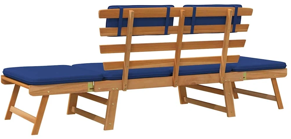 Sodo suoliukas su pagalvėlėmis, 190cm, akacijos masyvas