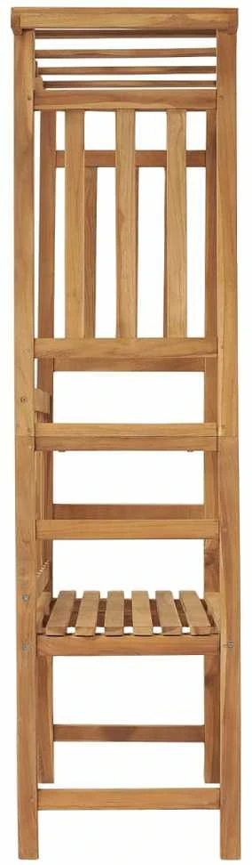 Sodo suoliukas su pergole, 115cm, tikmedžio masyvas