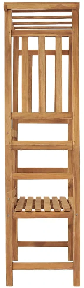 Sodo suoliukas su pergole, 115cm, tikmedžio masyvas
