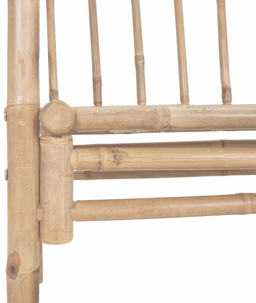 Sodo suoliukas su pergole, 116cm, bambukas