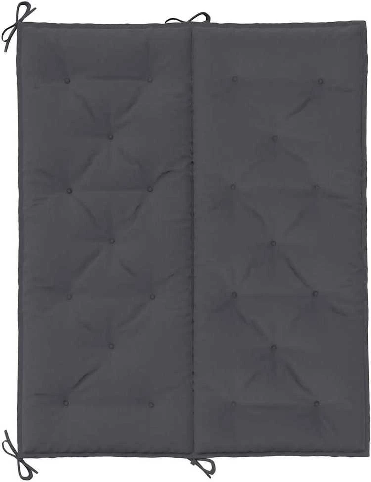Sodo suoliuko pagalvėlė, antracito, 120x(50+50)x7cm, audinys