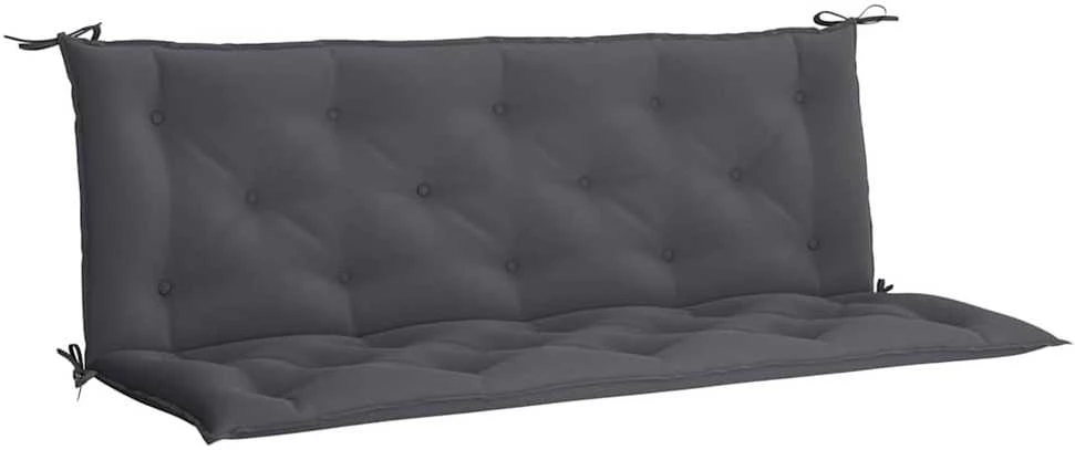 Sodo suoliuko pagalvėlė, antracito, 150x(50+50)x7cm, audinys