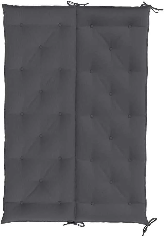 Sodo suoliuko pagalvėlė, antracito, 150x(50+50)x7cm, audinys