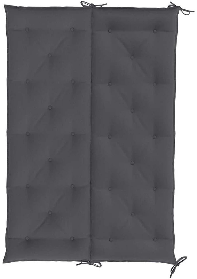 Sodo suoliuko pagalvėlė, antracito, 150x(50+50)x7cm, audinys