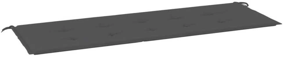 Sodo suoliuko pagalvėlė, antracito spalvos, 150x50x3cm, audinys