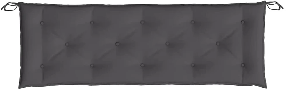 Sodo suoliuko pagalvėlė, antracito spalvos, 150x50x7cm, audinys
