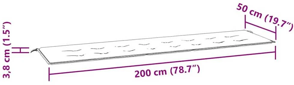 Sodo suoliuko pagalvėlė, įvairių spalvų, 200x50x3cm, audinys