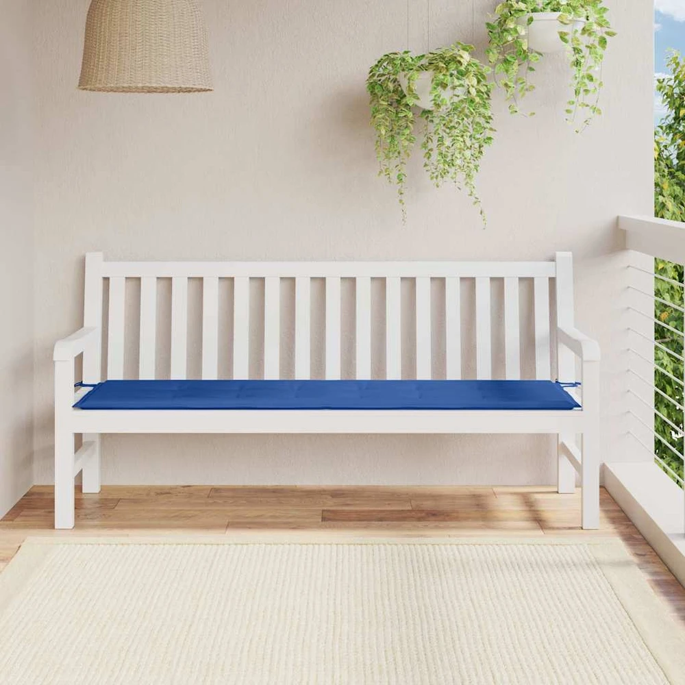 Sodo suoliuko pagalvėlė, karališka mėlyna, 180x50x3cm, audinys