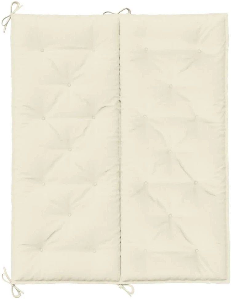 Sodo suoliuko pagalvėlė, kreminė, 120x(50+50)x7cm, audinys