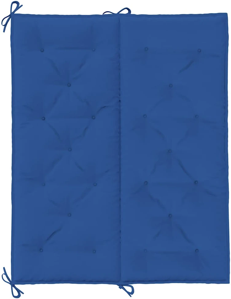 Sodo suoliuko pagalvėlė, mėlyna, 120x(50+50)x7cm, audinys