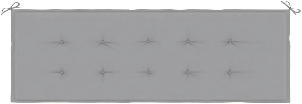 Sodo suoliuko pagalvėlė, pilkos spalvos, 150x50x3cm, audinys