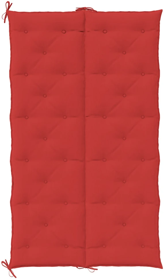 Sodo suoliuko pagalvėlė, raudona, 180x(50+50)x7cm, audinys