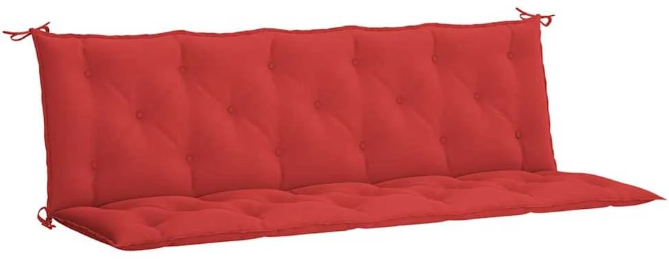 Sodo suoliuko pagalvėlė, raudona, 180x(50+50)x7cm, audinys