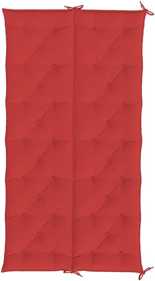 Sodo suoliuko pagalvėlė, raudona, 200x(50+50)x7cm, audinys