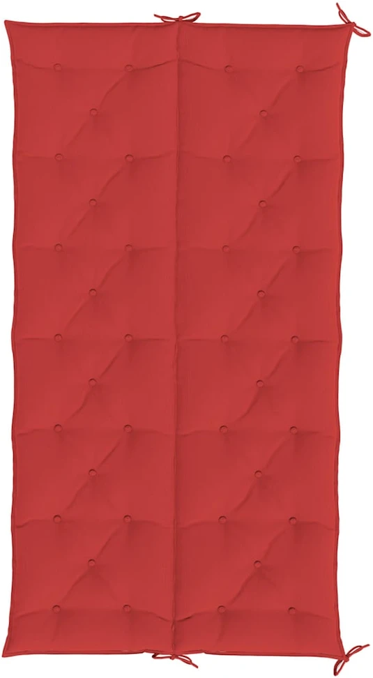 Sodo suoliuko pagalvėlė, raudona, 200x(50+50)x7cm, audinys