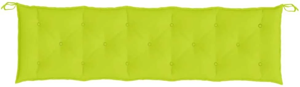 Sodo suoliuko pagalvėlė, ryškiai žalia, 180x50x7cm, audinys