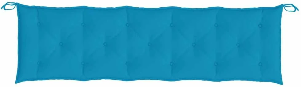 Sodo suoliuko pagalvėlė, šviesiai mėlyna, 180x50x7cm, audinys