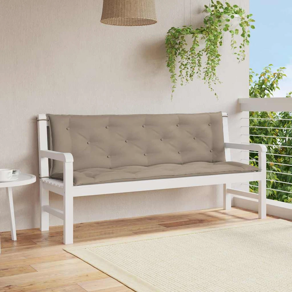 Sodo suoliuko pagalvėlė, taupe, 150x(50+50)x7cm, audinys